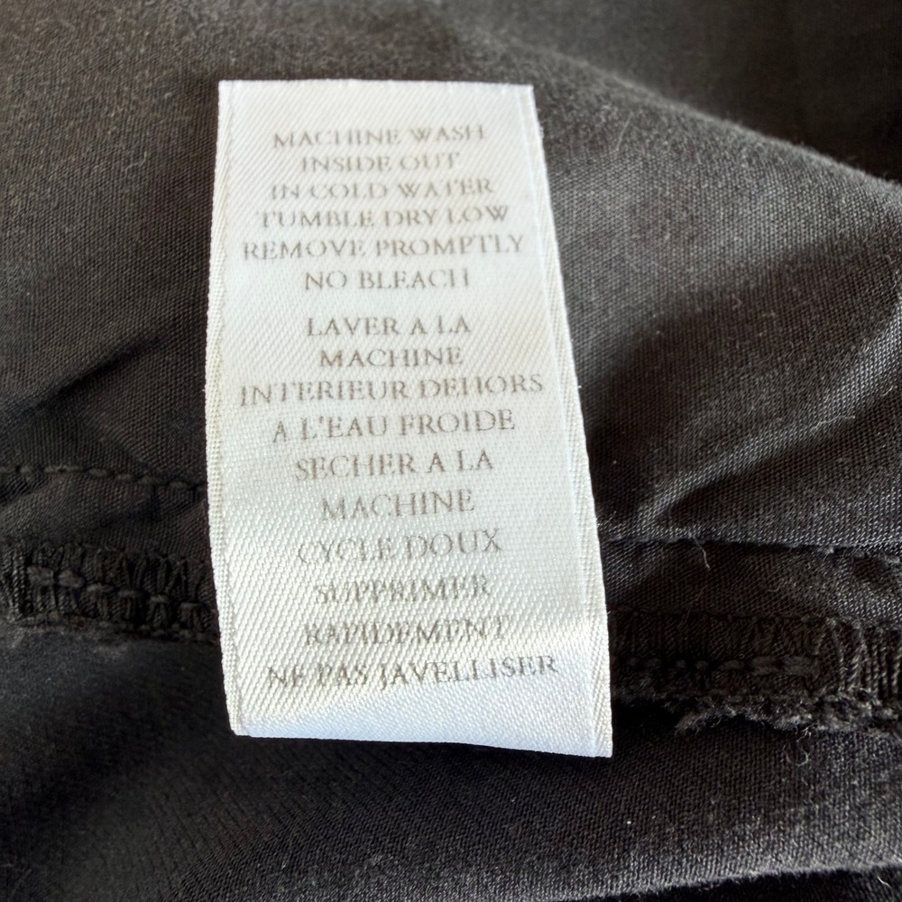 Frank & Eileen Wicklow Washed Black Italian Chino Raw Hem Crop Pants 12 Gray - Picture 7 of 7